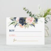 性別発表の赤ちゃんの名前候補 招待状 (スタンド正面)