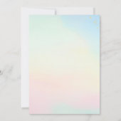 性別発表クマの招待状 招待状 (裏面)