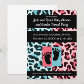 性別発表パーティー 招待状 (正面/裏面)