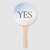 性別表示パーティーグラデーションYesNoクイズゲーム ハンドファン (正面)