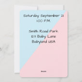 性別表示パーティー シーズンカード (裏面)