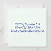 性別表示招待状 招待状 (裏面)