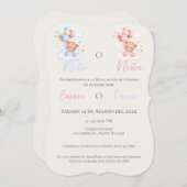 性別表示招待状 招待状 (正面/裏面)