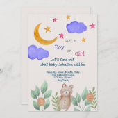 性別表示招待状 招待状 (正面/裏面)