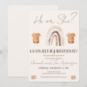 性別表示招待状 招待状 (正面/裏面)