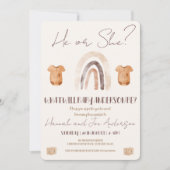 性別表示招待状 招待状 (正面)