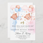 性別表示招待状 招待状 (正面/裏面)