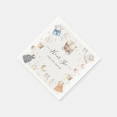 性別開示する服の男 スタンダードカクテルナプキン (角)