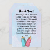 性別開示サンキューカード サンキューカード (正面/裏面)