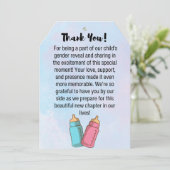 性別開示サンキューカード サンキューカード (スタンド正面)