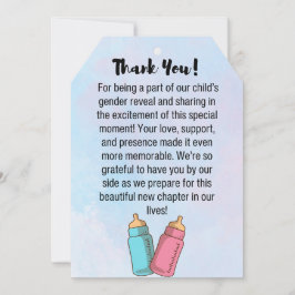 性別開示サンキューカード サンキューカード