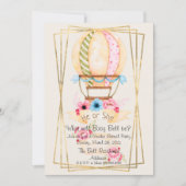 性別開示パーティの招待状 招待状 (正面)