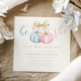 性別開示パーティの招待状 招待状