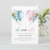 性別開示パーティー 招待状 (スタンド正面)