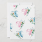 性別開示パーティー 招待状 (裏面)