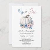 性別開示パーティー 招待状 (正面)