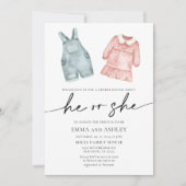 性別開示招待状 招待状 (正面)