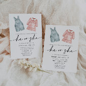 性別開示招待状 招待状