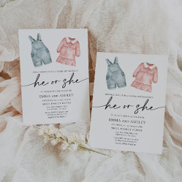 性別開示招待状 招待状