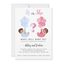 性別開示招待状