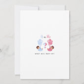 性別開示招待状 招待状 (裏面)