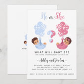 性別開示招待状 招待状 (正面/裏面)