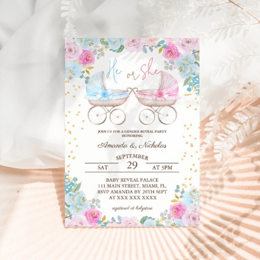 性別開示 招待状