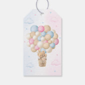 性別Revealテディベアありがとう ギフトタグ (裏面)