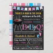 性別Reveal BabyQ招待状 招待状 (正面/裏面)