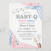 性別Reveal BabyQ招待状 招待状 (正面/裏面)