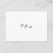 性別Reveal Boho Clotheslineベビー表示シャワー エンクロージャーカード (裏面)