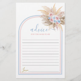 性別ReveaPampas草のアドバイスママがカードになる