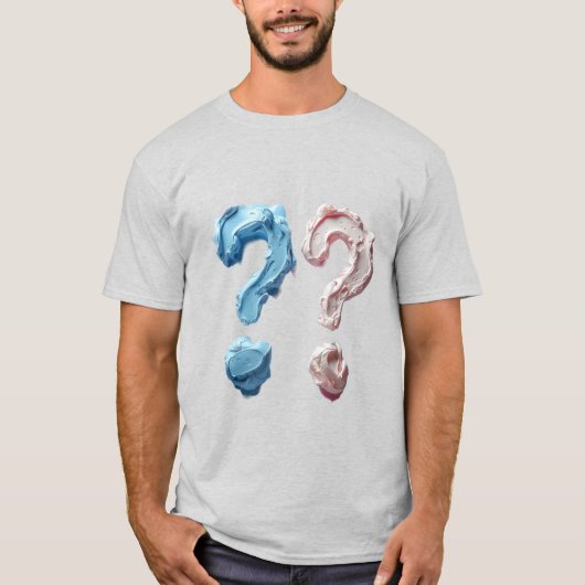 性別Tシャツの男の子または女の子を表示??カスタムテキスト Tシャツ (正面)