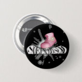 性差別主義を押して下さい 缶バッジ (正面&裏面)