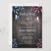 性差水色フローラ 招待状 (正面)