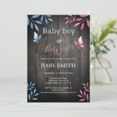 性差水色フローラ 招待状 (スタンド正面)