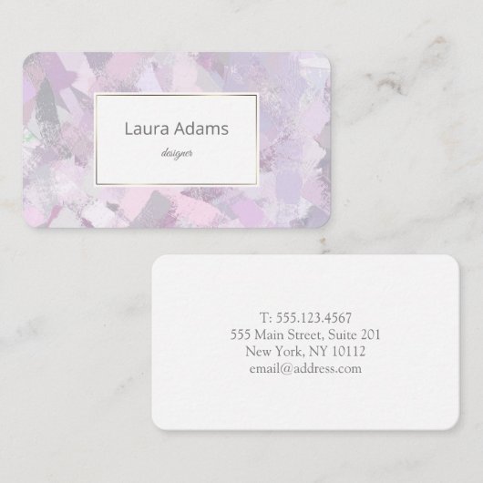 性急な打撃の質 名刺 (正面/裏面)