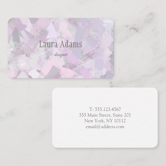 性急な打撃の質 名刺 (正面/裏面)