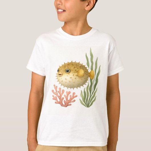 性格の小さなパフ Tシャツ (正面)