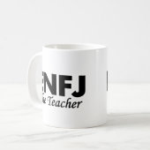 性格特徴ENFJ |先生 コーヒーマグカップ (正面左)