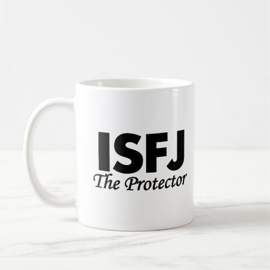 性格特徴ISFJ |保護装置 コーヒーマグカップ (左)