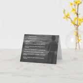 "性格特性"の断言のメッセージカード(ブランク) カード (黄色い花)