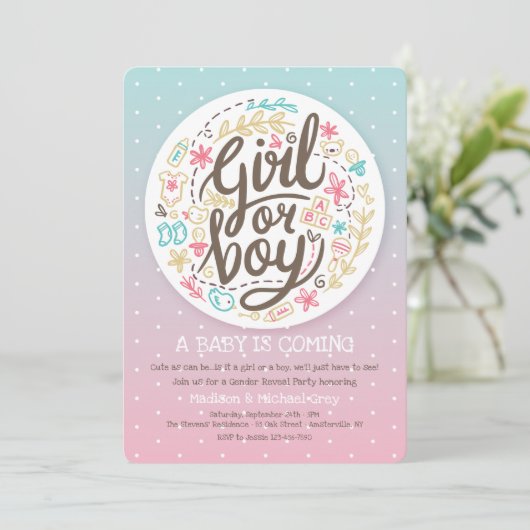 性点々のある別の表示招待状 招待状 (スタンド正面)