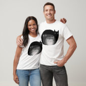 性猫黒おもしろい猫ギフト Tシャツ (ユニセックス)