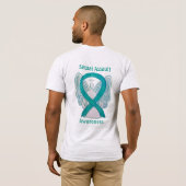 性的暴行認識度リボンエンジェルカスタムシャツ Tシャツ (裏面フル)