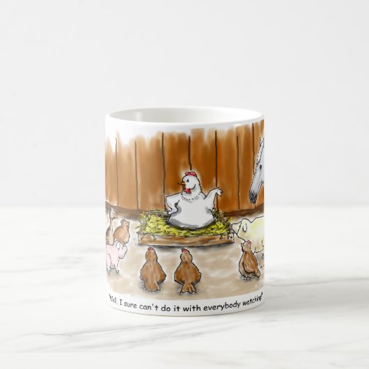 性能の心配 コーヒーマグカップ (中央)