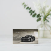 性能の自動車売上高およびサービス業カード 名刺 (スタンド正面)