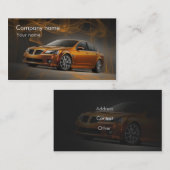 性能の自動車売上高およびサービス業カード 名刺 (正面/裏面)