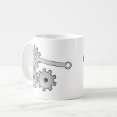 性質のレンチ コーヒーマグカップ (正面左)