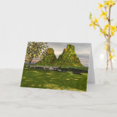 性質の光景の挨拶状 カード (黄色い花)